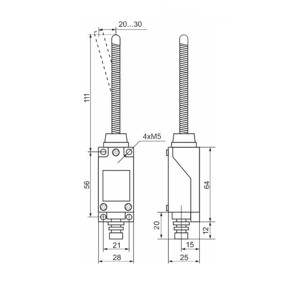 Вимикач кінцевий Промфактор M9101 ІР65 ( FLS15M9101P65 )